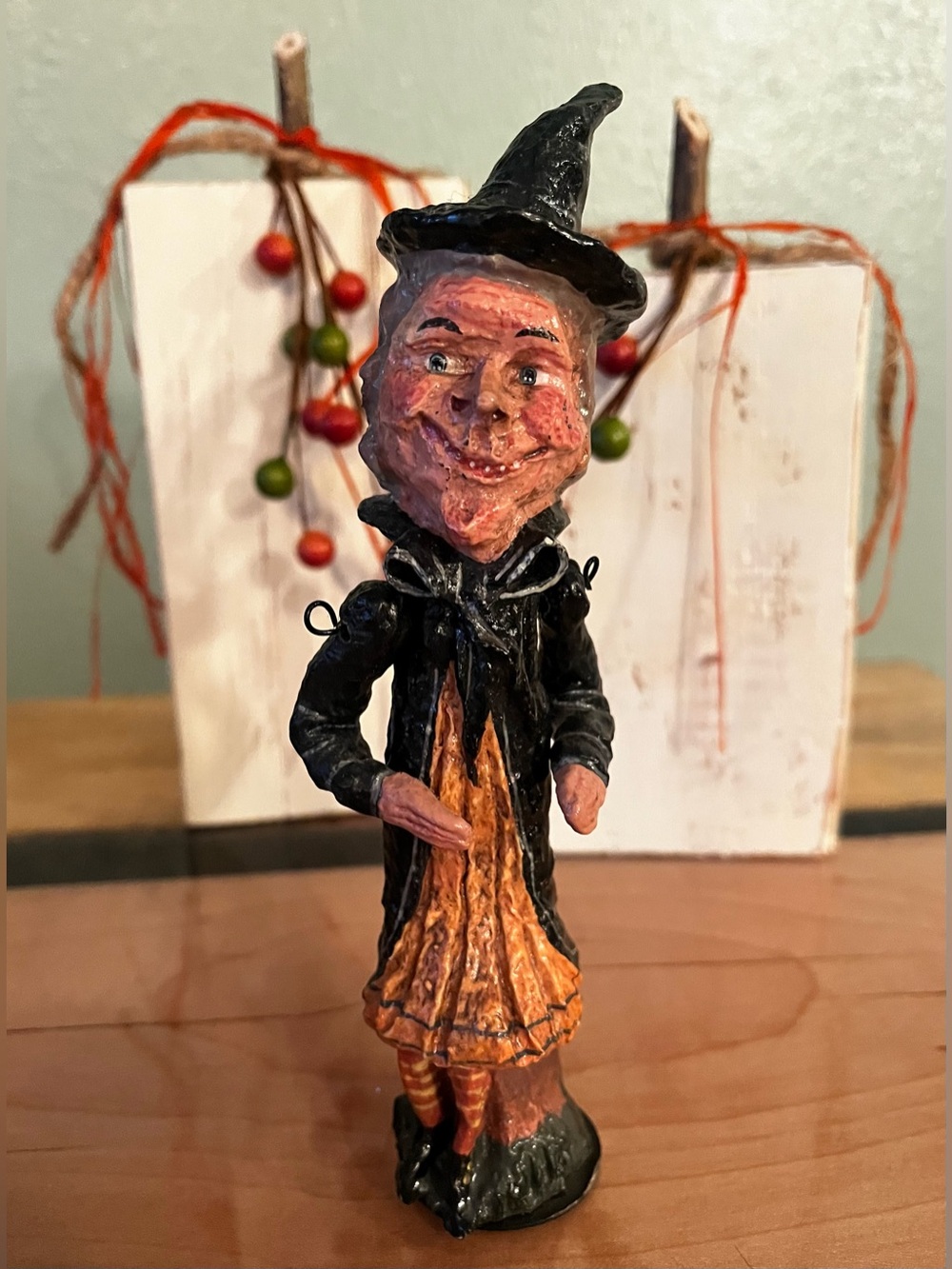 Vintage Department 56 PoliWoggs Halloween Warlock Figure